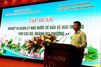 Tập huấn về bảo vệ môi trường cho các bộ, ngành địa phương tại Quảng Ninh