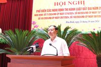 Bộ Tài nguyên và Môi trường phổ biến các Nghị định thi hành Luật Đất đai năm 2024 tại Hòa Bình