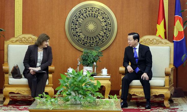 Bộ trưởng Trần Hồng Hà tiếp xã giao Đại sứ Cộng hòa Ả Rập Ai Cập