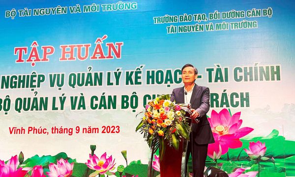 Tập huấn nâng cao kỹ năng nghiệp vụ quản lý kế hoạch - tài chính dành cho cán bộ ngành tài nguyên và môi trường