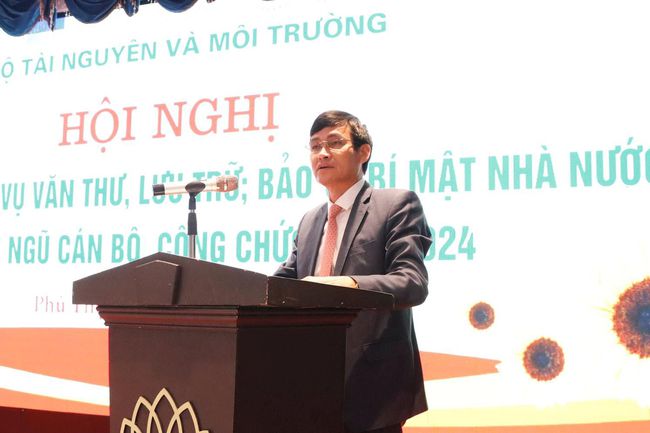 Hội nghị tập huấn nghiệp vụ văn thư, lưu trữ, bảo vệ bí mật nhà nước năm 2024