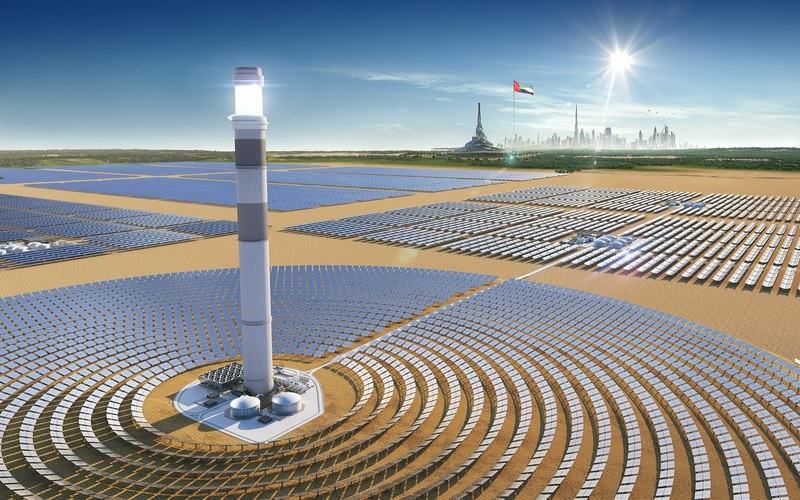 Hệ thống tháp điện mặt trời CSP công suất 5 MW