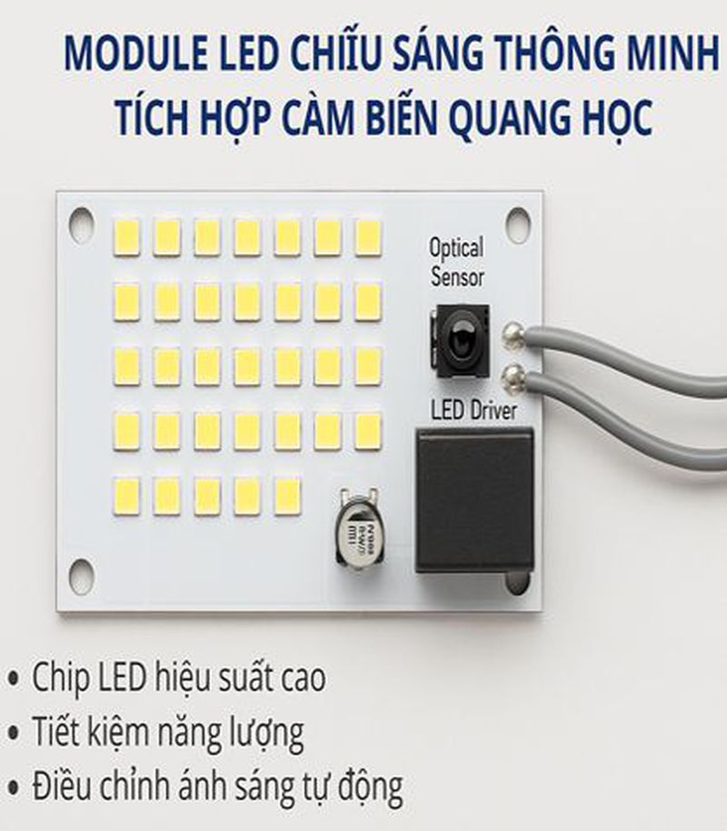 Module LED thông minh tích hợp cảm biến quang học